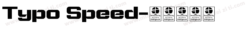 Typo Speed字体转换